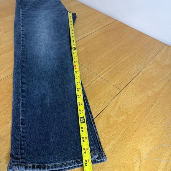 Levis 501 Straight Leg Button Denim Jeans Men's Size 33Wx30L  Blue - Picture 6 of 9